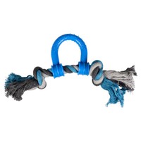 Duvo+ Hundespielzeug Knot Ziegenring Baumwolle Plastik 30Cm Grau/Blau