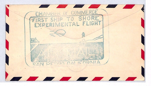 USA AIRSHIP SS CITY OF LOS ANGELES Air Mail Cover 1931 1st Flight Ship LZ150 - Picture 2 of 10