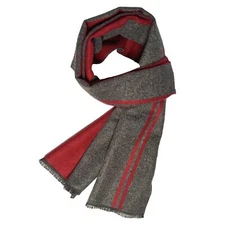Mens Winter Scarf Cashmere Feel Warm Scarves Long Plaid Tassel Scarf for Men ...