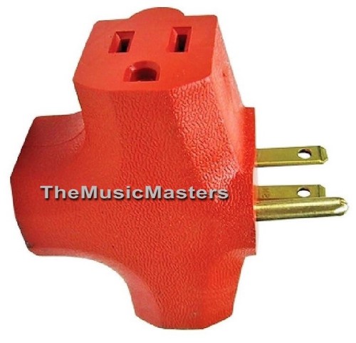 (6) Grounded 3-Way Electric Adapter 3 Outlet AC Wall Plug Triple Power Splitter - Picture 6 of 6