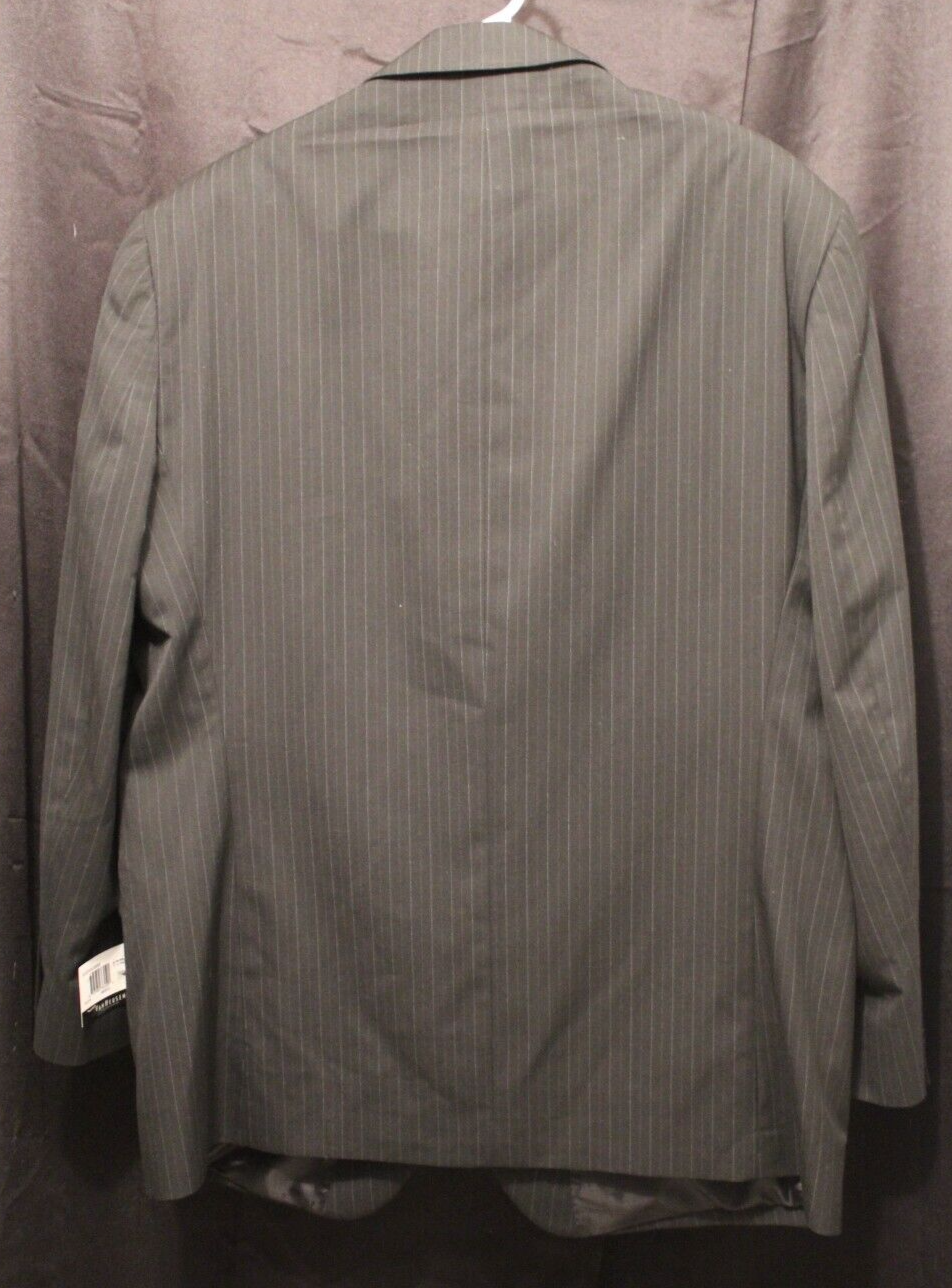 Van Heusen Mens Sport Coat 46r Gray Stripe Blazer Suit Jacket. Nwt - Picture 2 of 9