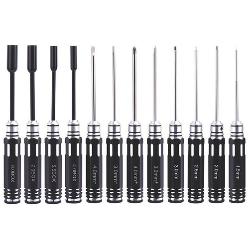 Hex Screwdrivers Socket Wrench Hole Opener Pliers 18pcs for RC Boat Car Tool Kit - Picture 3 of 12