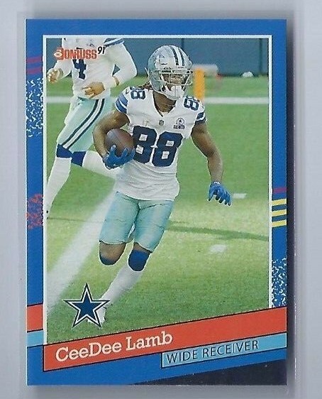 CeeDee Lamb Donruss Football 2021 Retro 1991 Insert #91-8 Dallas Cowboys