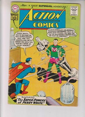 Action 278 VG+ (4.5) 7/61 ''Super Powers of Perry White!''