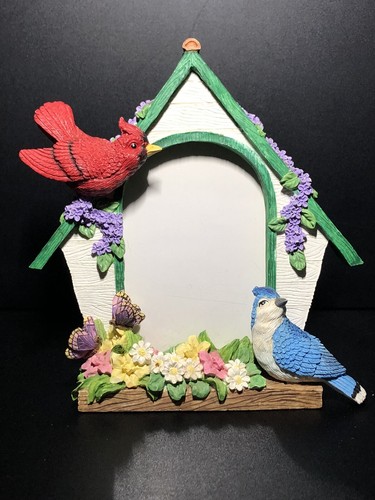 3D Birds Vintage Picture Frame Florals Butterflies