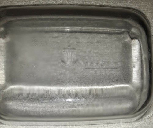 Vintage Anchor Hocking Clear Glass Loaf Casserole Pan USA 1.5 Qt 5" X 9" - Picture 8 of 12