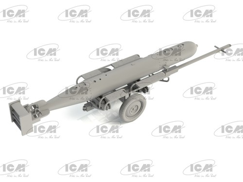 WWII German Torpedo Trailer Plastikbausatz Modelle ICM48404 Plastikmodell Maßstab 1:48 - Bild 5 von 9