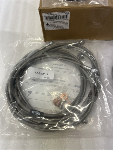 Braided Handlebar Cable/Brake Line Kit 12-14” for Harley Davidson B2 - Picture 3 of 6