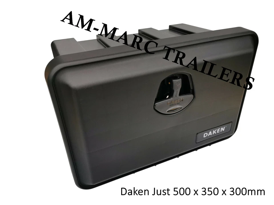 Plastic Toolbox 500x350x300mm Side Locker Storage Strap Tool Box Recovery Truck - Image 2 of 4