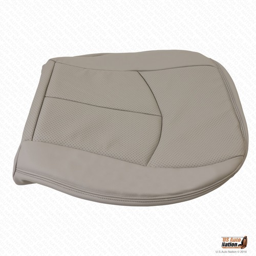 2003-2006 Mercedes E320 E500 Driver Bottom Perforated Leather Seat Cover Gray - Picture 3 of 7