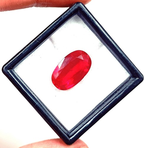 Natural Red Ruby Untreated/Unheated 18.50 Ct 100 % Certified/18mm Gemstone OMM - Picture 4 of 6