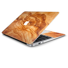 Skin Wrap for Macbook Air 11 inch Marble Wood Design Cherry Mahogany