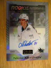 2020-21 OPC Platinum Nikolai Knyzhov Rainbow Rookie Autographs R-NK San Jose
