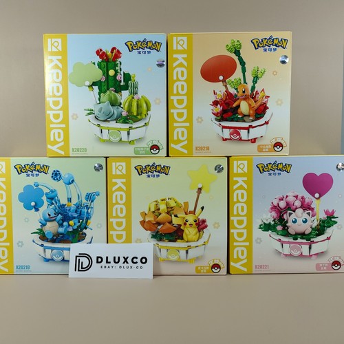 Juego de ladrillos de construcción de plantas Pokémon retirados con licencia oficial súper raro nuevo sello