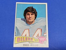1975 TOPPS FOOTBALL #504 FRED WILLIS HIGH GRADE NEAR MINT NRMT