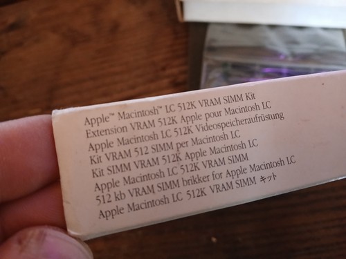 ✅ Vintage Apple Mac LC 512K VRAM SIMM Kit M0517LL/A 1990 Compact Memory Upgrade - Picture 8 of 9