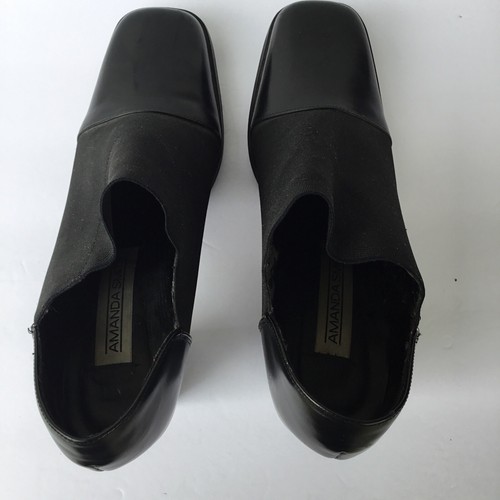Vintage Y2K Amanda Smith Women’s Black XTREME Ankle Boots Size 9.5 M - Picture 8 of 11
