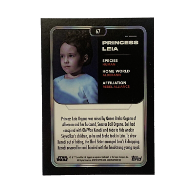 2023 Topps Star Wars Flagship Card #67 Princess Leia | eBay