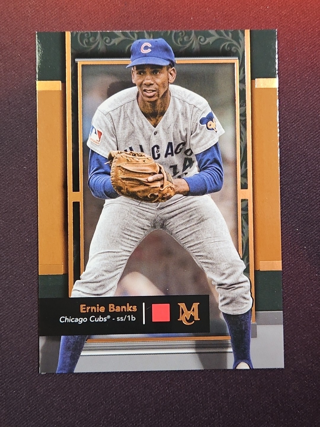 2024 Topps Museum Collection Ernie Banks Copper Parallel Cubs #93