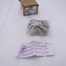 100 Pack Panduit A4-56R-C Compression Battery Cable Connectors 4 AWG 5/16" Stud