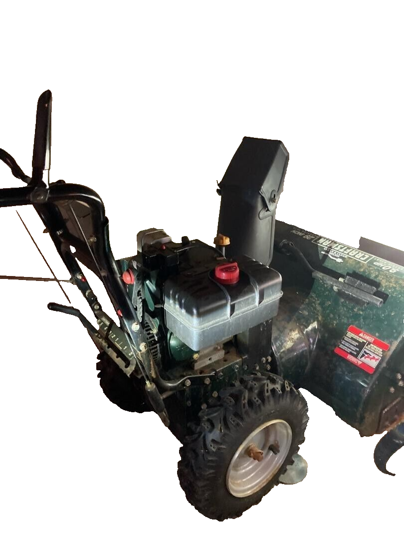 Craftsman Snow Thrower Used 9 Horsepower Electric Start Model 536 Craftsman snow thrower used 9 horsepower electric start model 536