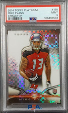 Mike Evans 2014 Topps Platinum XFRACTOR Rookie RC #150 PSA 9 MINT Buccaneers