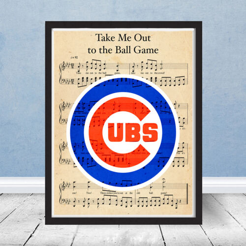 Chicago Go Cubs Go Take Me out Ball Game Sheet Music Set Gift Logo Art Wrigley - Picture 2 of 3