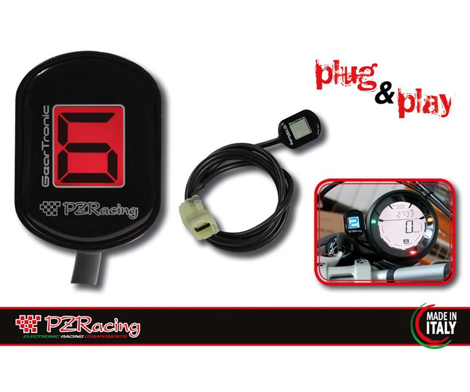 Indicador de engranaje Plug and Play PzRacing GT3100-Y YAMAHA FZ1 FAZER 1000 2006-2016 Foto 2 de 4