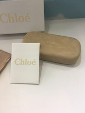 New CHLOE Sunglasses Eyeglasses PROTECTIVE CASE CLEANING CLOTH AUTHENTICITY CARD