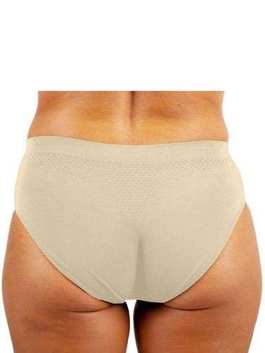 3 Slip da Donna Microfibra Senza Cuciture Vita Media Mutande Elasticizzate Midi - Foto 9 di 21