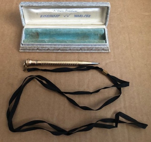Antique 1920's Wahl Eversharp Gold Filled Ring Top Pencil In Original Box - Picture 3 of 15