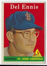 1958 Topps Del Ennis YL.... St. Louis Cardinals #60
