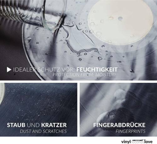 Innenhüllen Hüllen Schallplatten Schutz transparent 12" 50 Stück Vinyl Sleeves - Bild 5 von 6