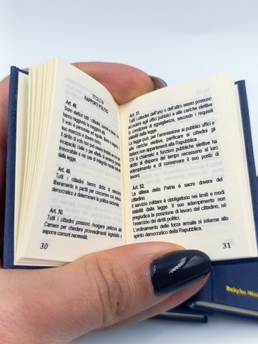 MINIATURA Costituzione Italiana Versione Integrale da collezione - Bild 6 von 6