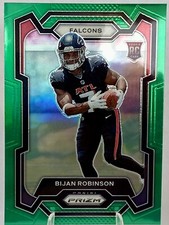 2023 BIJAN ROBINSON PRIZM ROOKIE GREEN, Atlanta Falcons🔥📈