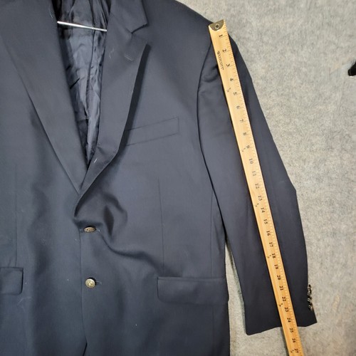 Brooks Brothers Blazer Mens 44 R Blue Madison Fit Two Buttons Wool - Picture 13 of 18