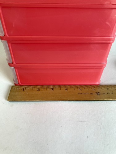 Vintage Hello Kitty Jewelry Box Storage Chest 3 Drawers Plastic 1997 Sanrio READ - Picture 6 of 6