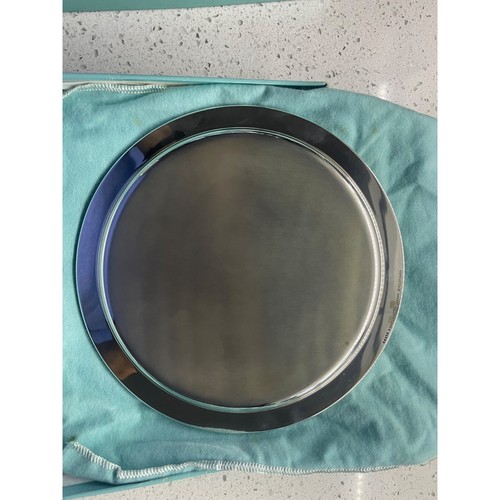 8” Tiffany & Co Sterling silver Tray with bag and box 286 gr - Picture 6 of 6