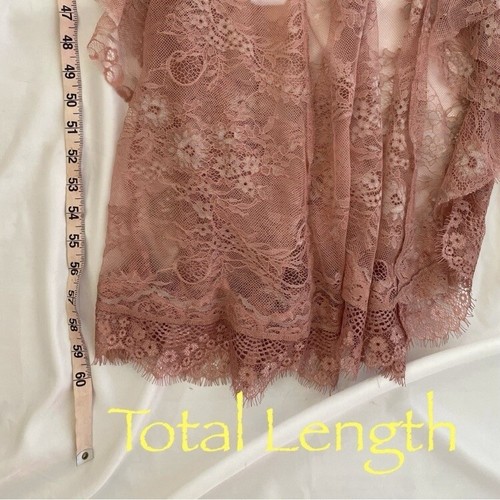 Majorelle Paisley Dress, Maxi, Blush, Lace Overlay, Strapless, Small - Picture 8 of 24