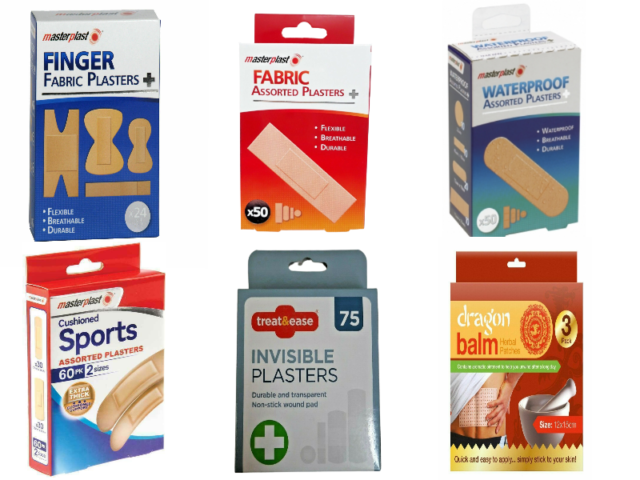 100 PLASTERS ASSORTED WATERPROOF FABRIC BREATHABLE HYPOALLERGENIC PLASTERS 100 PLASTERS ASSORTED WATERPROOF FABRIC BREATHABLE HYPOALLERGENIC PLASTERS