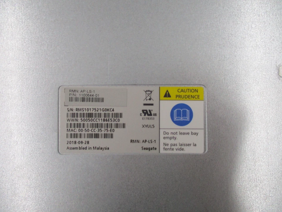 HPE SSU R6F81A AP-LS-1 Cray Controller 12Gbs SMU E5-2618LV 64GB P/N: 1100644-01 - Image 4 of 4