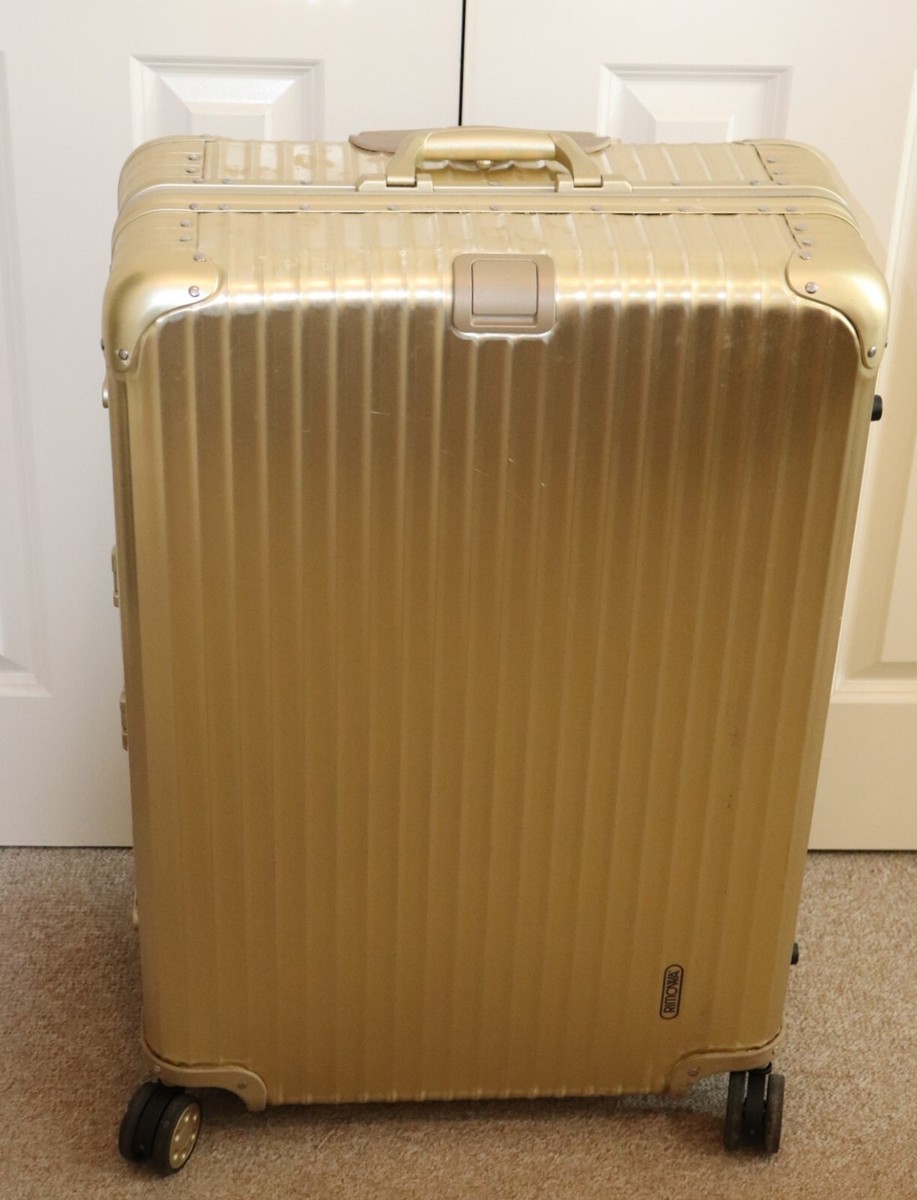 RIMOWA 「Topas Check-in M」チタニウムシャンパンゴールド Rimowa Topas Gold Multiwheel large check in case 31.2