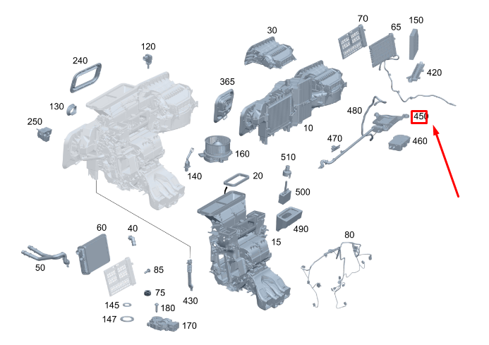 MERCEDES-BENZ GLE W167 Fine Particle Sensor Kit A1679055105 