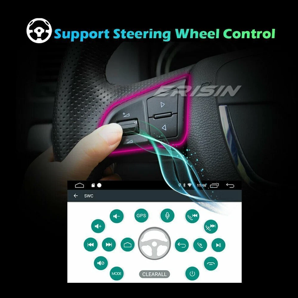 9"Android 10 Autoradio 4G Navi Für VW T5 Golf V5 Passat B7 B6 Tiguan Caddy Skoda - Bild 3 von 4