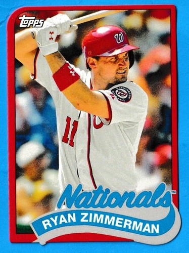 2014 Topps Baseball Mini Die-Cut Ryan Zimmerman TM-89 Washington Nationals - Picture 2 of 3