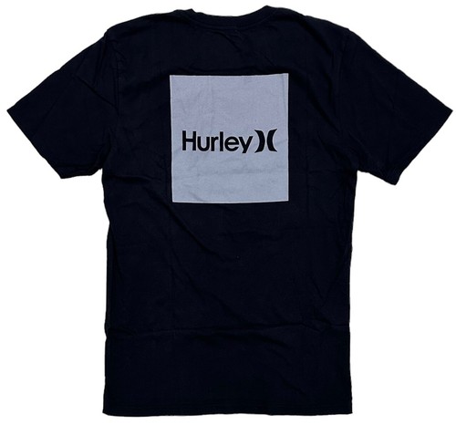 Hurley Men's Everyday Washed One and Only Boxed Logo Short Sleeve Tee T-Shirt - Picture 15 of 20