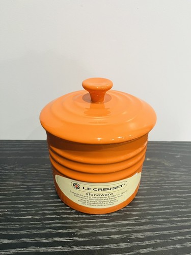 LE CREUSE orange Kanister Aufbewahrungsglas 800ml. BRANDNEU