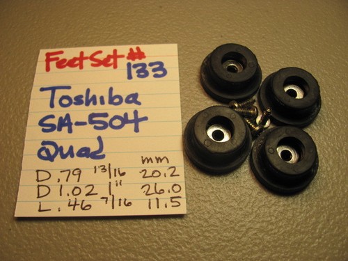 📈SET PIEDI #133 TOSHIBA SA-504 RICEVITORE STEREO quad  - Foto 1 di 4