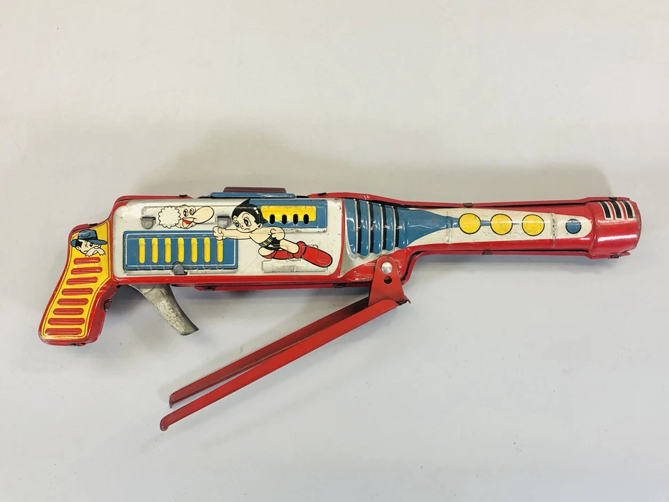 Y5496 TIN TOY Astro Boy robot pistola pistola Osamu Tezuka Japón antiguo de colección Foto 2 de 4
