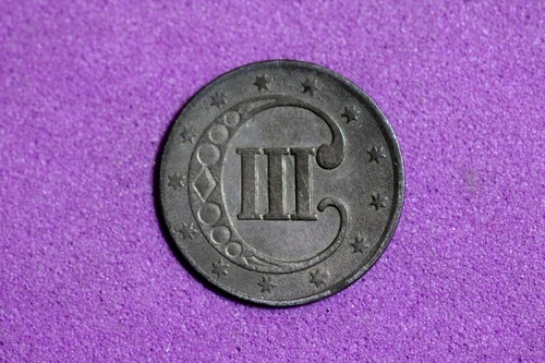 ESTATE FIND 1852 Three Cent Silver #M13350 - Picture 2 of 2